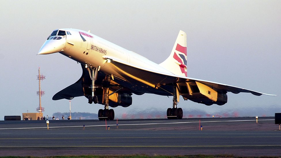 El vuelo 1215 de British Airways Concorde llegaba al aeropuerto internacional de Logan desde Londres el 8 de octubre de 2003 en Boston, Massachusetts