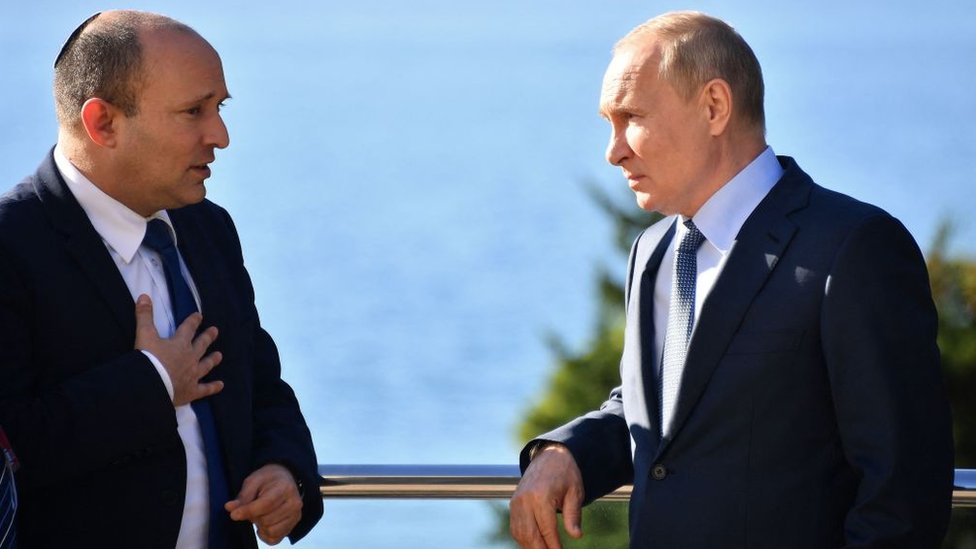 Izraelski premijer Naftali Benet i predsednik Rusije Vladimir Putin