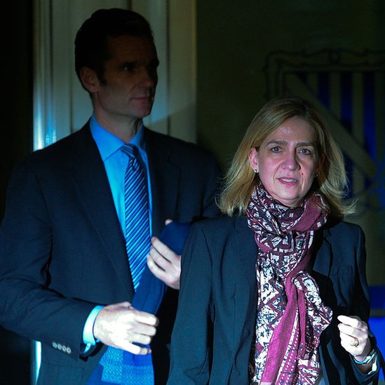 La infanta Cristina fue absuelta en un caso de corrupción en el que su marido, Iñaki Urgangarín, fue condenado a seis años de cárcel. Cristina e Urdangarín