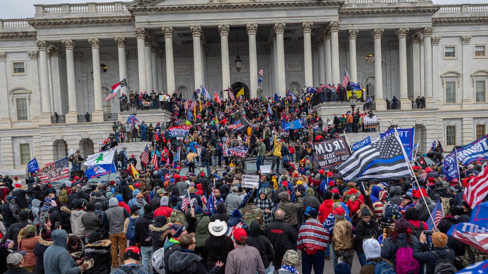 Protesta en el Capitolio el pasado 6 de enero.