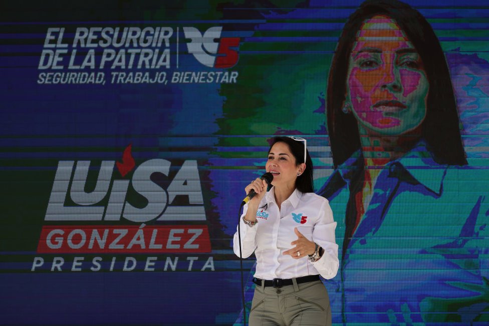 Luisa Gonzalez at a campaign rally