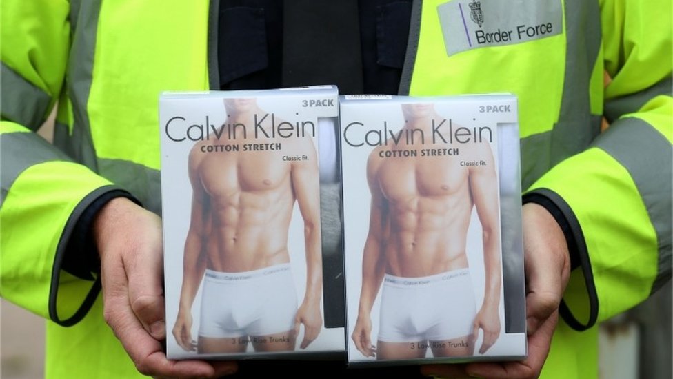 Fake pants seized in Christmas crackdown on counterfeits - BBC News