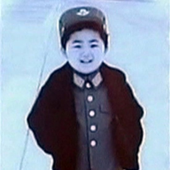 Kim Jong-un de pequeño.