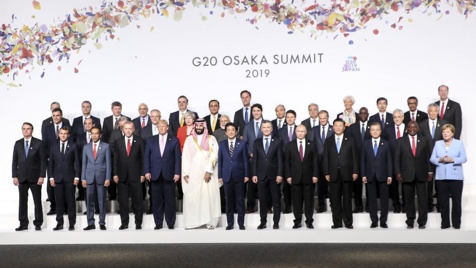 Мировые лидеры на саммите G20 2019.