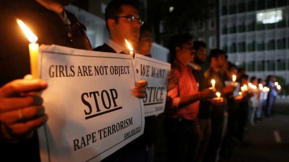 Pipo wey dey protest rape for India