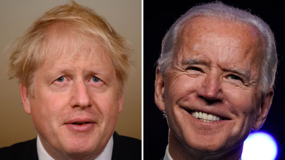 Boris Johnson Congratulates Joe Biden On Us Election Win Bbc News