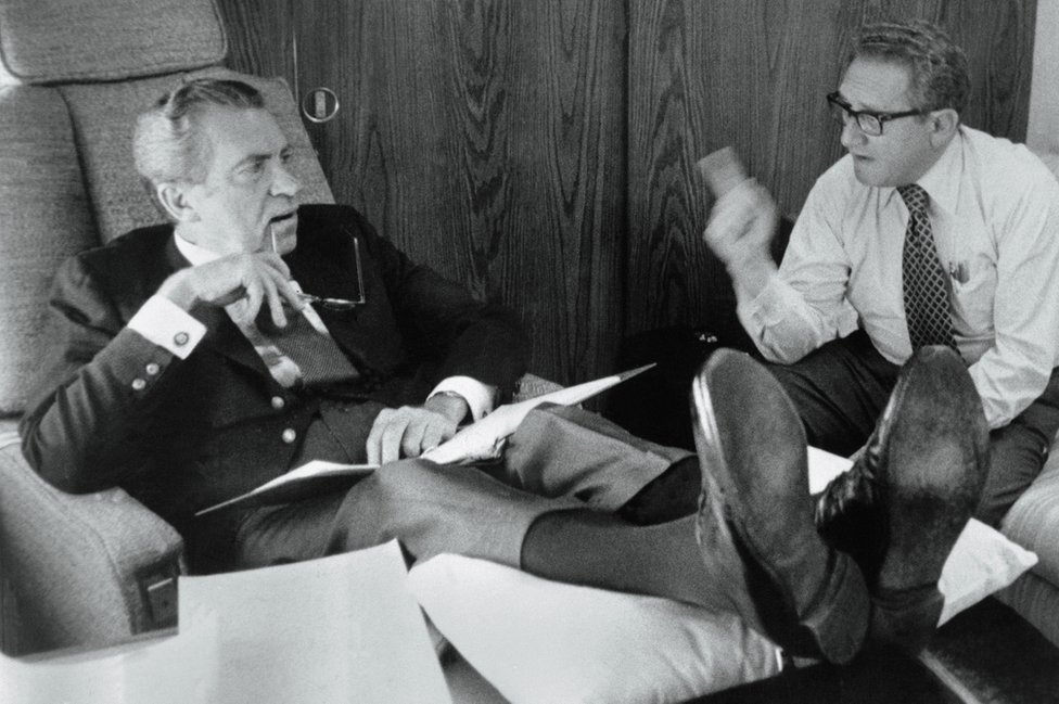 基辛格與尼克松。