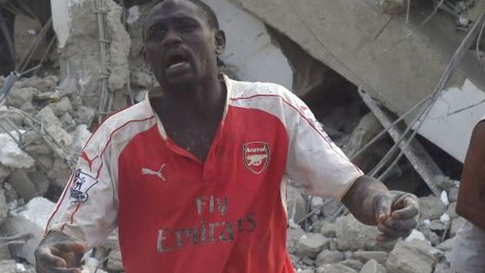 Nigeria building collapse: Race to find survivors as dozens still missing