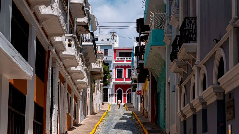 Imagen del Viejo San Juan en Puerto Rico.
