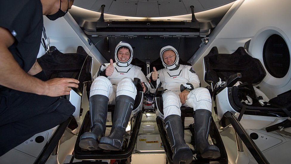 SpaceX ile ISS'e giden astronotlar