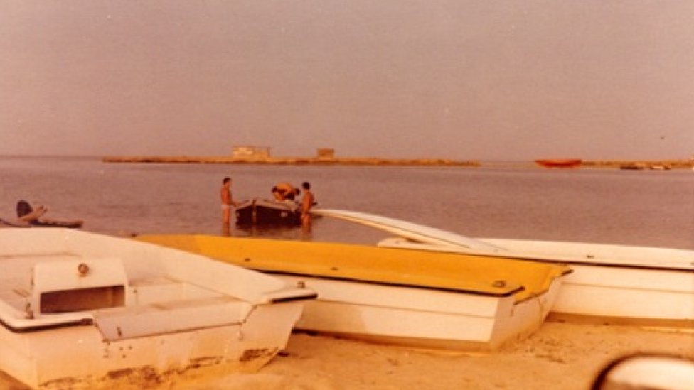 Ged sa gumenim čamcem blizu sela Arous