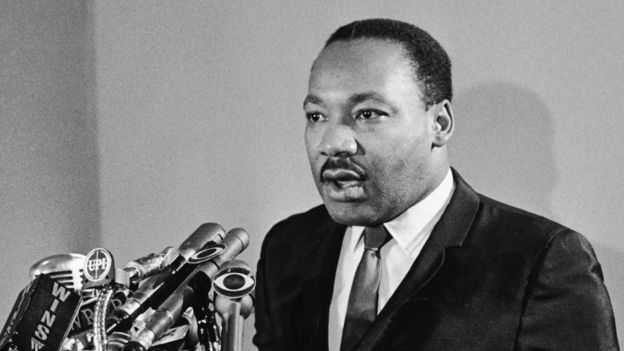 Martin Luther King Jr in January 1968
