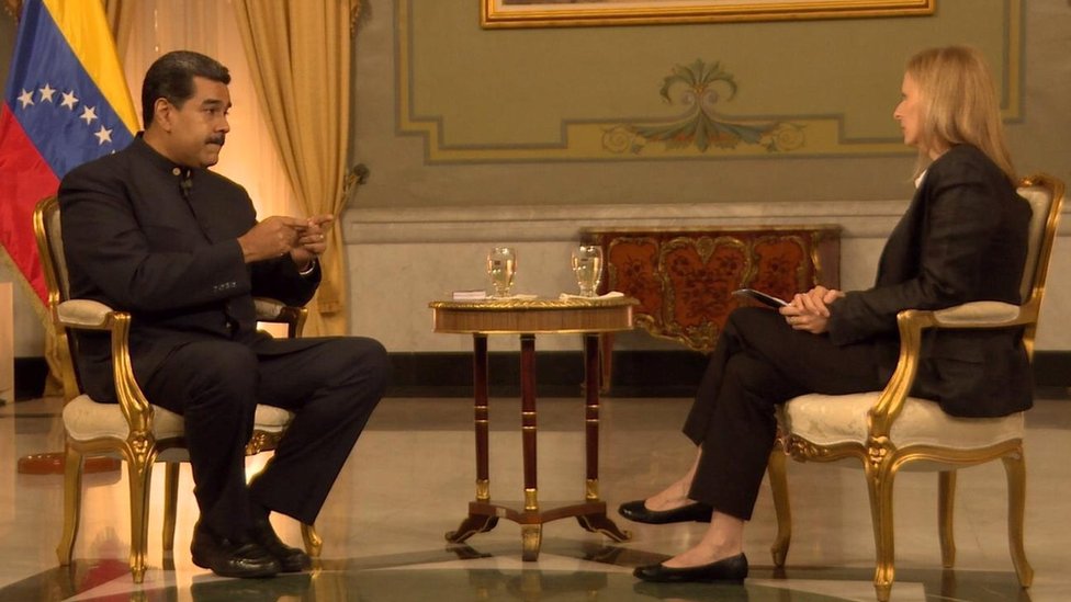 مادورو خلال مقابلة مع بي بي سي