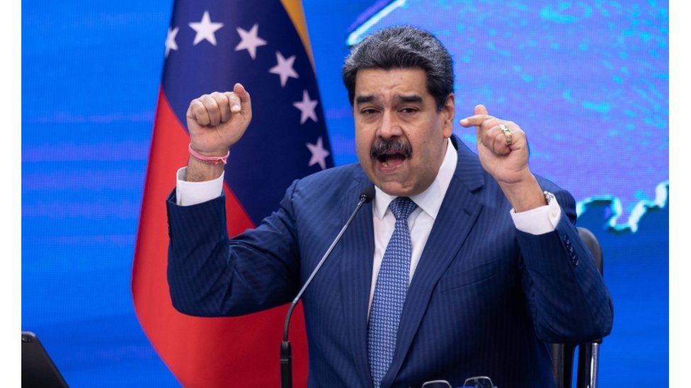 Nicolás Maduro en una conferencia de prensa el 16 de agosto de 2021.
