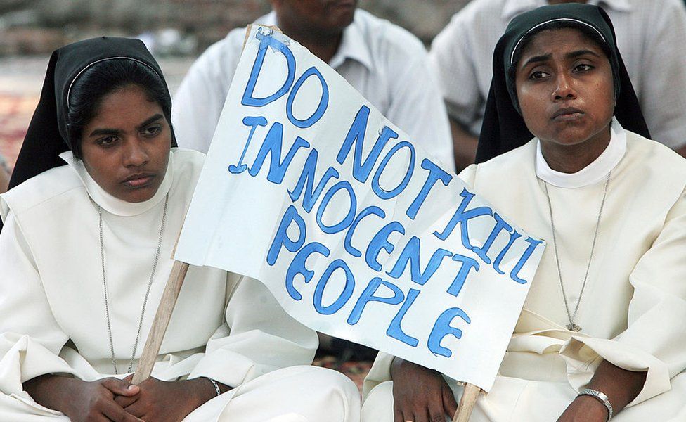 Monjas en India