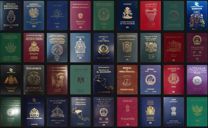 193 países y 6 territorios en el mundo tienen pasaportes. (Foto: Passport Index) Pasaportes de varios países del mundo. Foto: Passport Index