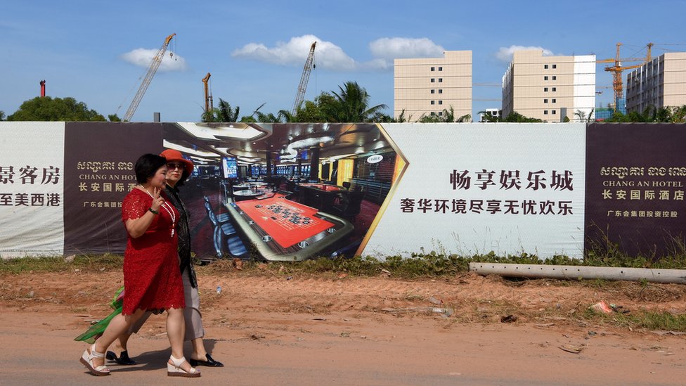 中國企業在柬埔寨西哈努克港大量興建賭場，但這裏也成為詐騙集團的犯罪天堂。