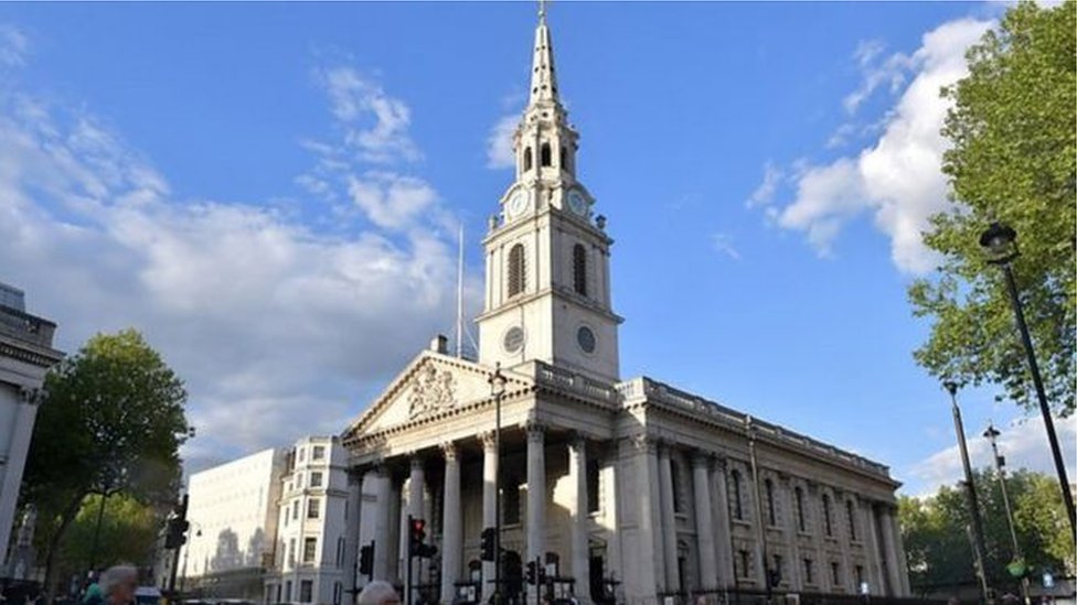 許多倫敦人信教，圖為倫敦市中心的聖馬丁（又叫聖馬田）教堂。