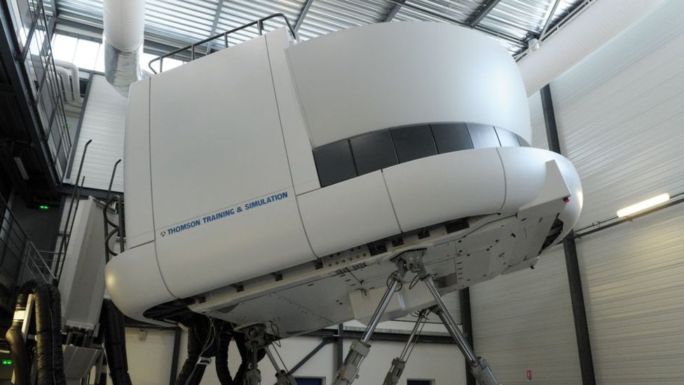 A flight simulator in France