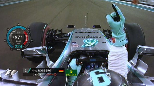 Mercedes' Nico Rosberg takes pole position in qualifying for the Abu Dhabi Grand Prix