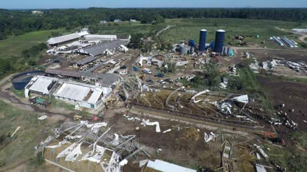 New Jersey'nin en büyük süt çiftliği büyük bir hasar gördü