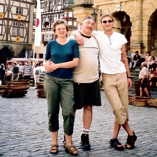 Julia, Vlad y Baruch en Alemania.