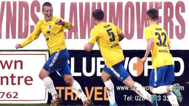 Allan Jenkins scored a late winner for Ballymena United against Portadown