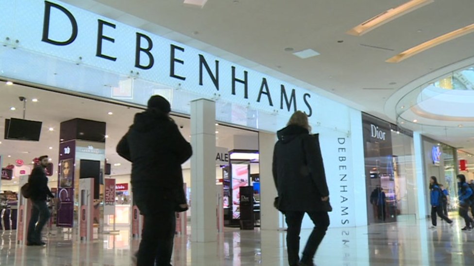 The Debenhams stores sat empty in the middle of Welsh cities for a