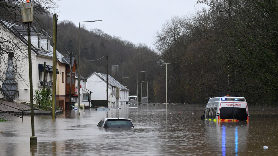 Flooding Call For Uk Cash To Fund Flood Relief In Wales Bbc News 