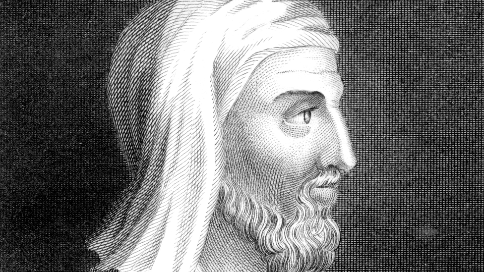 Plutarco ya vio con claridad, hace 19 siglos, el reto de educar para la autonomía. Y su conclusión es rotunda: "Sólo aquellos que han aprendido a desear lo que deben, viven como realmente quieren". Dibujo que muestra el perfil de Plutarco