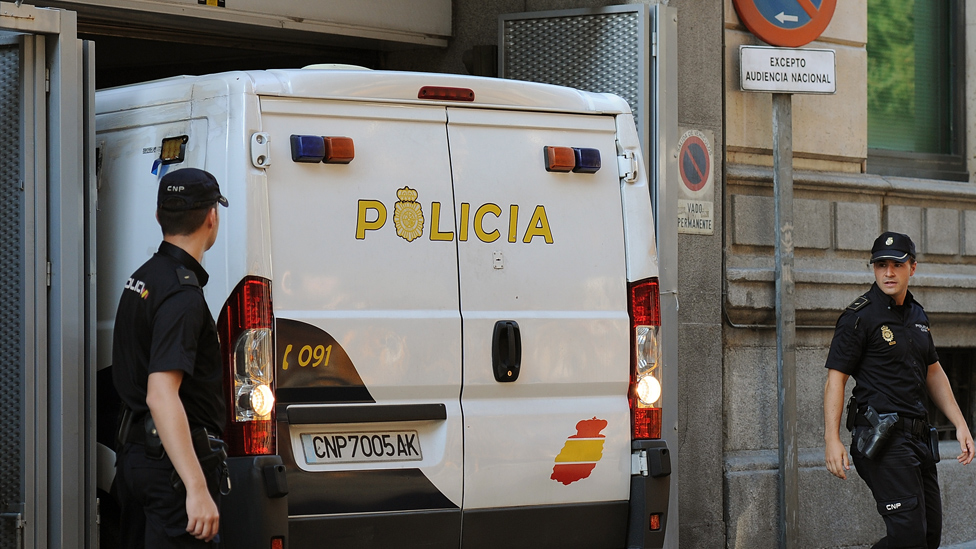Полиция Мадрида, фото из архива, 2014
