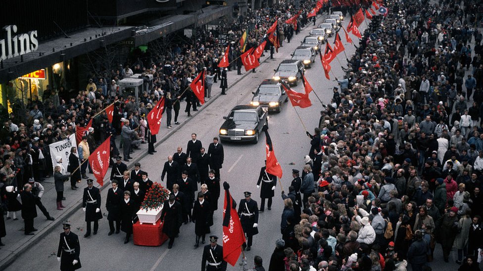 Funeral de Olof Palme.