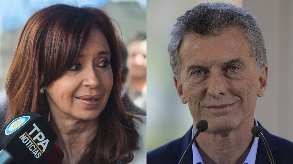 Cristina Fernández de Kirchner y Mauricio Macri
