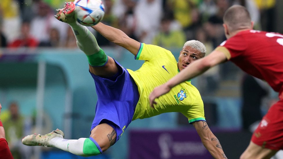 [출처: Reuters] 브라질의 히샬리송은 카타르에서 열린 조별리그 개막전에서 2골을 넣으며 스타덤에 올랐다