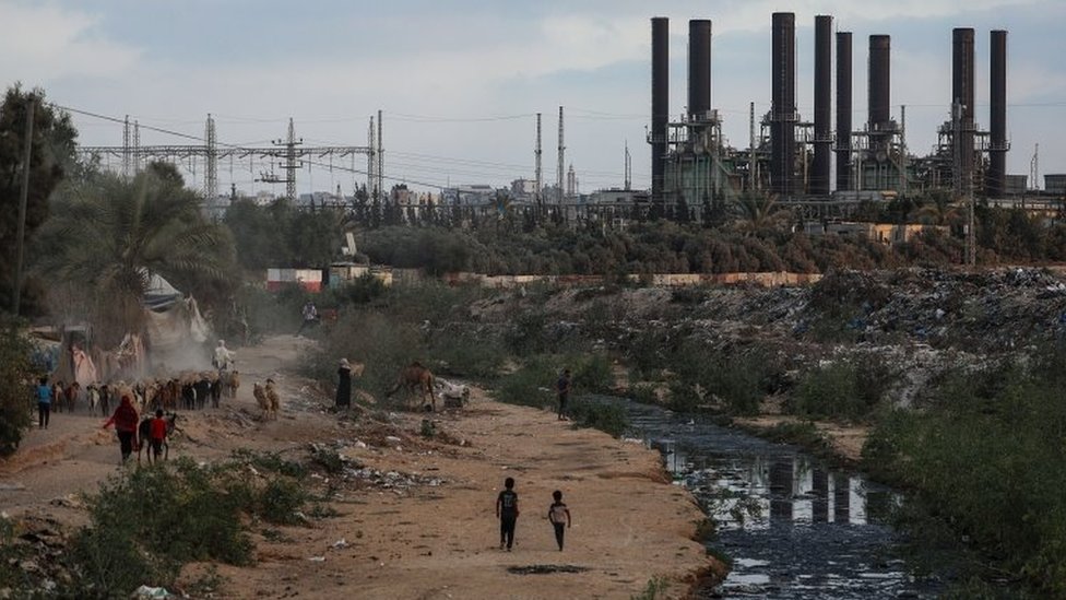Общий вид единственной электростанции в Газе (18 августа 2020 г.)