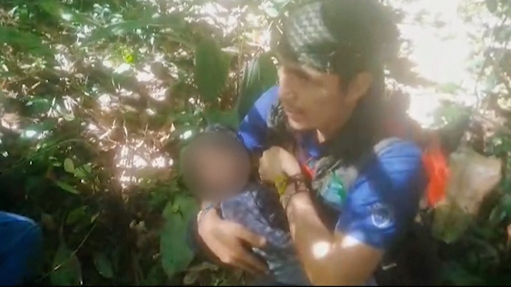 Colombia plane crash: New video shows lost children found in Amazon