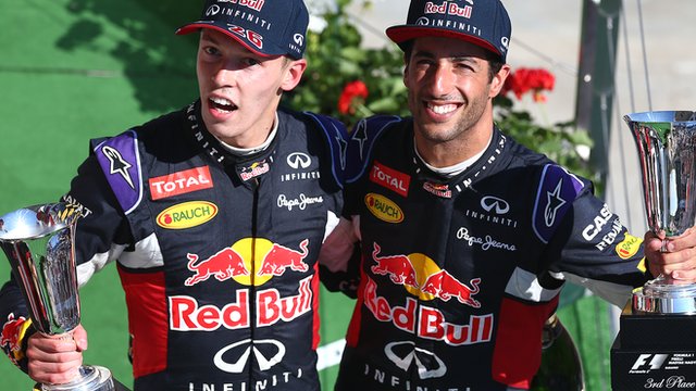 Red Bull's Daniil Kvyat & Daniel Ricciardo