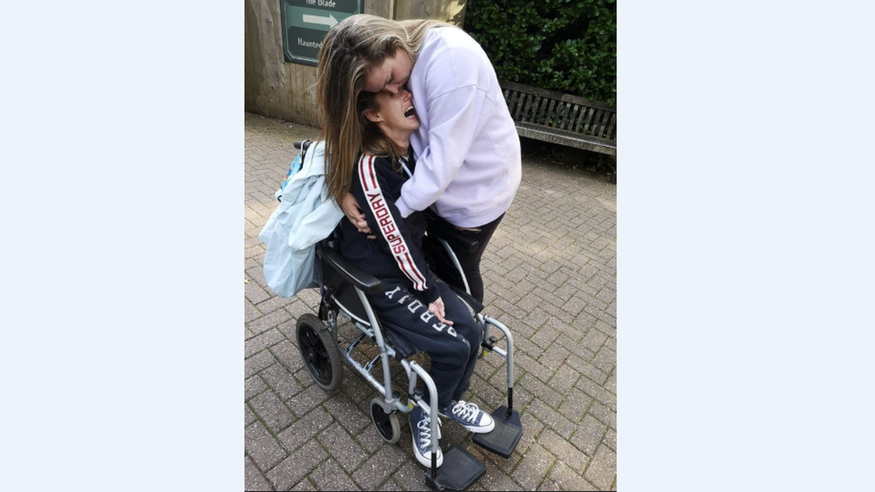 Becky Cheetham with sister Hannah