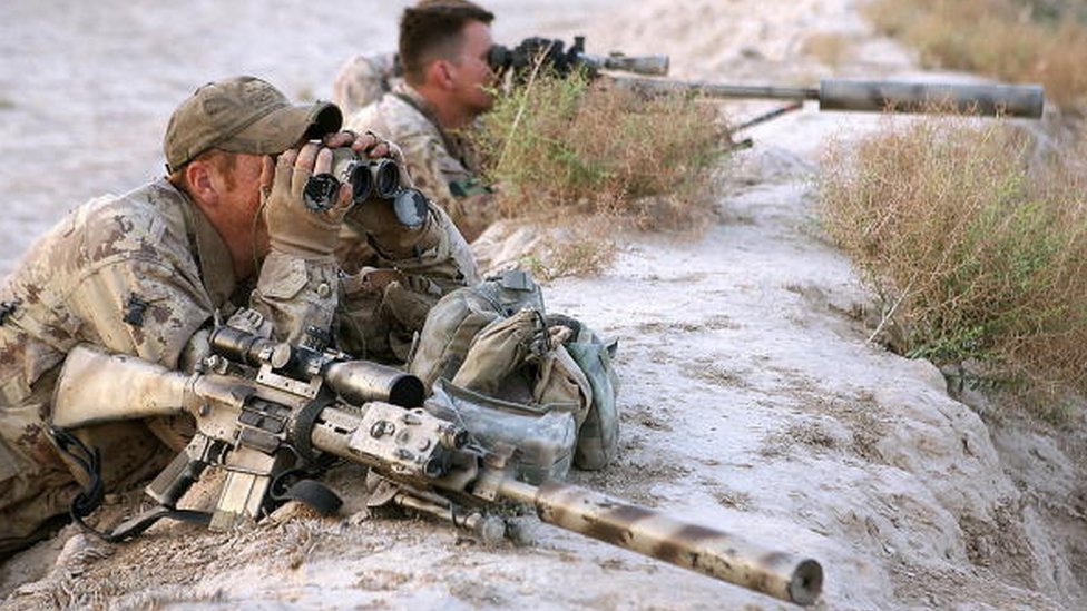 Канадская снайперская команда работает в Афганистане