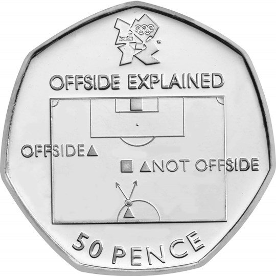 Монета Лондон 2012 Футбол