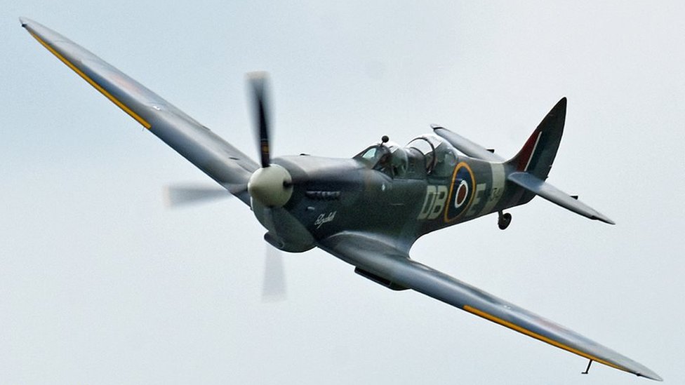 Crashed Ww2 Spitfire S First Flight Since 1944 Bbc News
