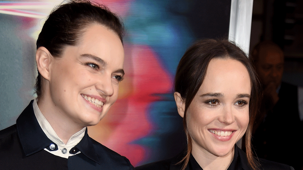 Ellen Page Sex Video - Juno star Ellen Page marries partner Emma Portner - BBC News