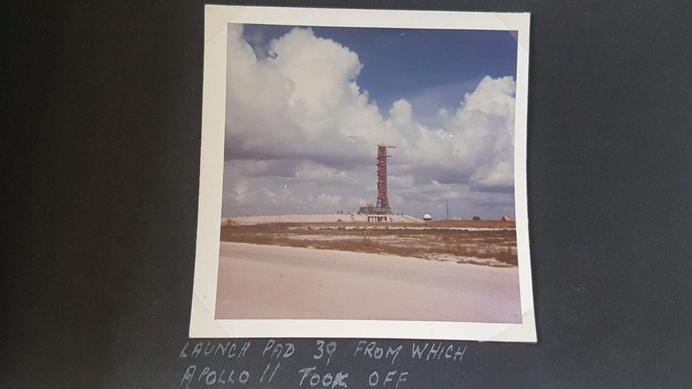 Фотография стартовой башни "Аполлон-11"