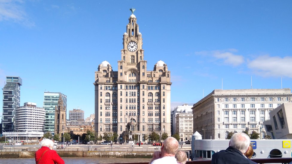 Imagen del frente marítimo de Liverpool.
