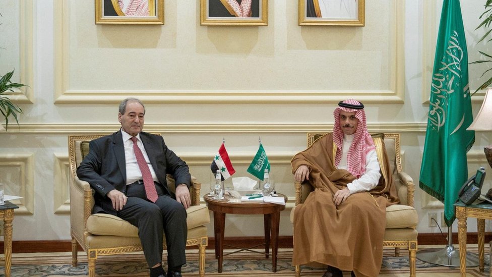 وزيرا الخارجية السعودي والسوري