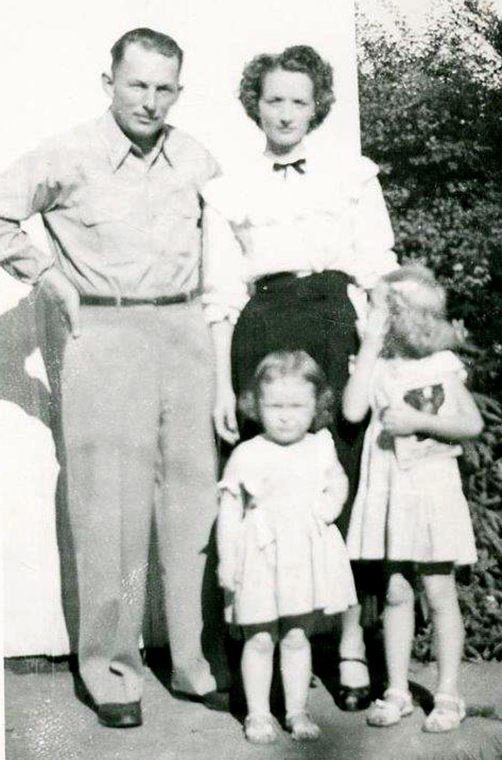 Janis Curran y su familia.