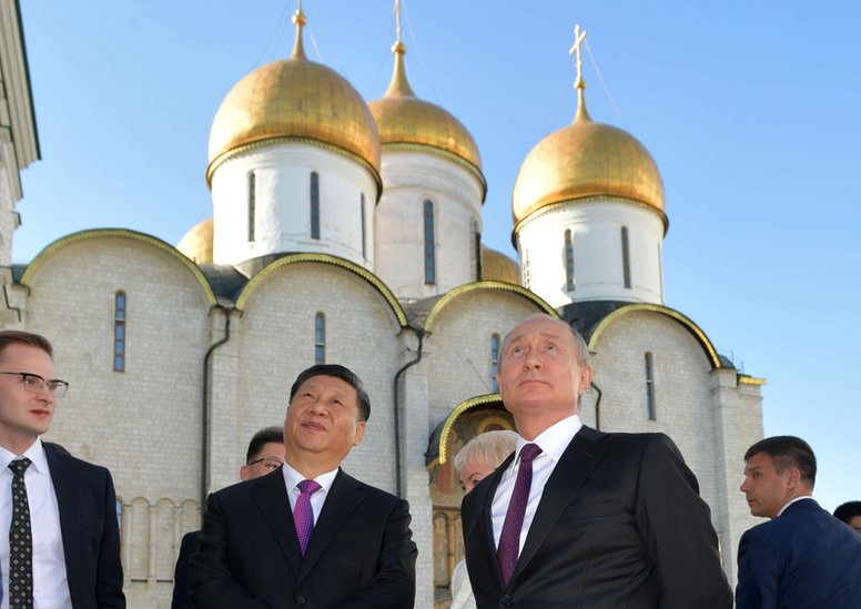 Si Đinping i Vladimir Putin u Kremlju