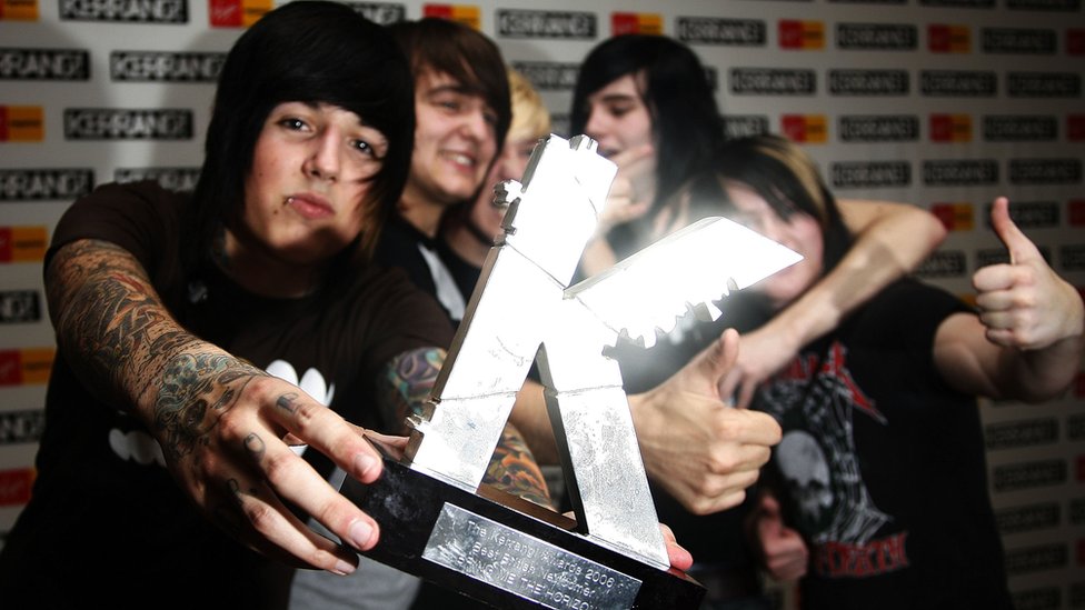 Bring Me The Horizon на церемонии вручения премии Kerrang Awards 2005