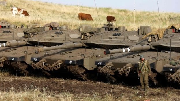 Dataran Tinggi Golan yang dianeksasi Israel.