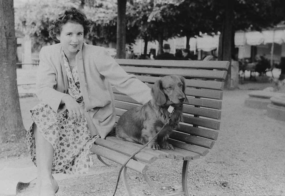 Mujer con su perro